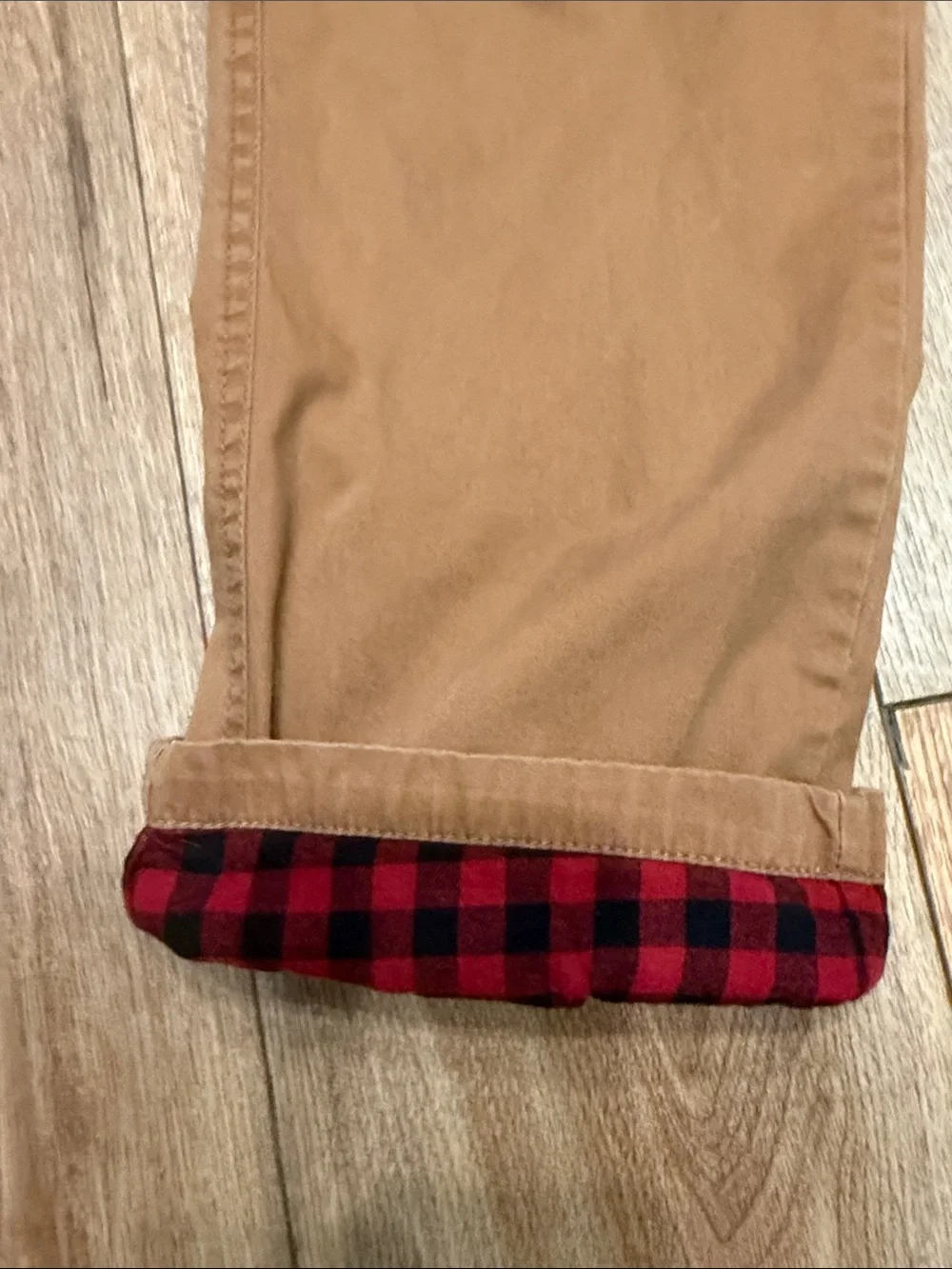 Merona Flannel Lined Chinos 38x32 100% Cotton Winter Workwear